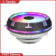 LANSHUO Rainbow RGB Computer CPU Air Cooler Fins Low Profile CPU Cooler for AMD AM4 AM3 AM2 FM2 FM1 