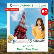 Japan Sim Card 5G (Softbank I Daily 1GB - 5GB I 5GB - 30GB) Unlimited Data Sim Card I GoGo Roaming T
