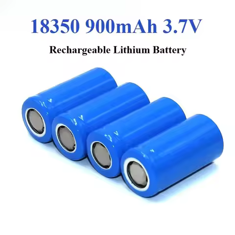 1-12PCS 3.7V 18350 900mAh Rechargeable Lithium Battery 3C Discharge for Electrical Tools Flashlight 