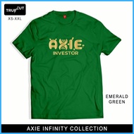 ❦ ◿ ☁ TRUECUT Tees Axie Infinity Shirt- Axie Investor Gold Ins Unisex Tshirt for Women and Men
