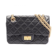 【二手】香奈兒 (Chanel) 2.55 迷你絎縫黑色小牛皮（牛皮）單肩背包，女款，二手 A