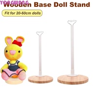 YONGWANG66HR Doll Stands, Wooden Base Figure Models Doll Display Holder, Doll Accessories Organizer 