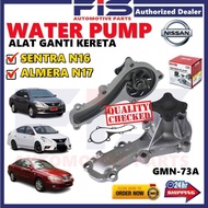 FIS GMB Original Water Pump Nissan Almera N17 Sentra N16 GMN-73A 21010-4M526 21010-4M500 21010-F4625 Alat Ganti Kereta
