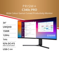PRISM+ C340c PRO | 34" UWQHD Ultrawide 120Hz Curved Monitor