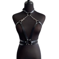 Bdsm New Sexy Woman's Chain Lingerie Harness Lingerie Belt Strap Adjustable Pu Leather Bondage Neck Belt Gothic Harajuku Garter