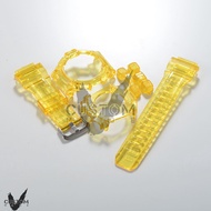 (Vcustom) G-9300 MUDMAN JELLY " YELLOW " BAND AND BEZEL WATCH STRAPS