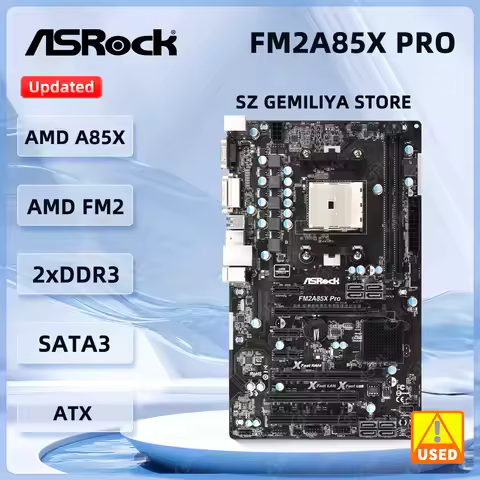 ASROCK FM2A85X Pro AMD A85X Motherboard Socket FM2 DDR3 32G ATX PCIe 2.0 x16 2xSATA support A10-6800