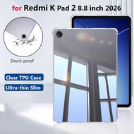 Clear TPU Case for Xiaomi Pad Mini Redmi K Pad 2 8.8" 2026 KPAD2 Soft Silicone Shockproof Cover for 