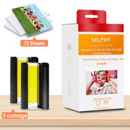 FGTRE ทำงานกับ Canon ได้ Selphy CP1300กระดาษ CP1500ตลับหมึก KP108IN พิมพ์ภาพกระดาษ CP1300กระดาษและหม