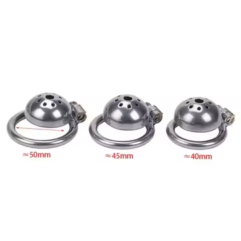 Short Male Chastity Cage Device Stainless Steel Cock Cage with Stealth Lock Ring Urethral Chastity G