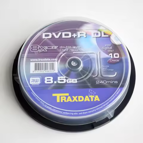 1/4/10PCS Ritek DVD+R DL 8.5GB 240min 8x Double Layer Blank Discs Traxdata Recordable DVD Disks For 