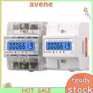 3 Phase 4 Wires Electric Energy Meter Din Rail KWh Meter 50/60HZ Power Consumption Monitor 100A LCD 