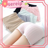SEREIP Women's Breathable High-Stretch Seamless Lace Brief Shorts