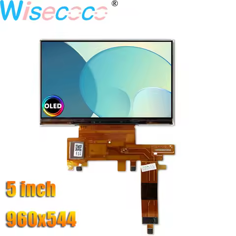 Wisecoco 5 Inch OLED Display 960x544 Amoled Screen Module MIPI 60Hz Tablet Amoled Screen With Driver