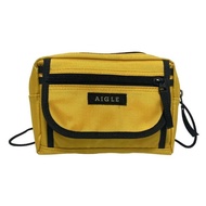 Aigle Shoulder Bag Purse yellow dark mini black Direct from Japan Secondhand