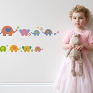 smart Life創意無痕壁貼 七彩大象