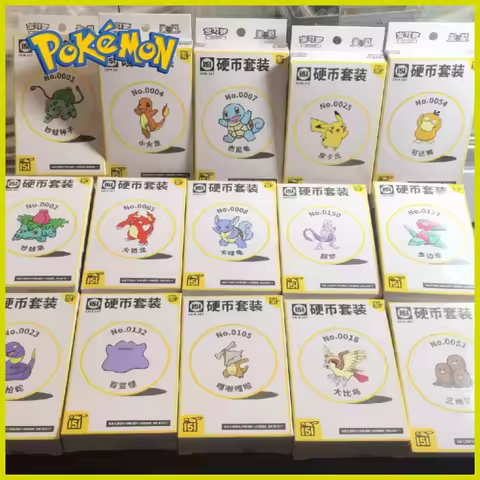 Pokemon PTCG 151 Genuine Coin Collection Set Simplified Chinese Ex Edition Charizard Pikachu Mew Col