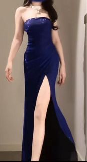 Wedding/Evening Dress/藍色晚禮服/連身裙