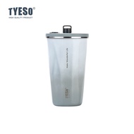 แก้วเก็บอุณหภูมิ Tyeso แก้วสแตนเลส แก้วน้ำ พร้อมหูหิ้ว พร้อมหลอด 600ml แก้วเก็บอุณหภูมิร้อนเย็นได้นา