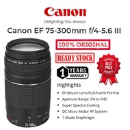 CANON EF 75-300MM III SUPER ZOOM LENS (GUARANTEE NEW&ORIGINAL PRODUCT) CANON 300MM TELEPHOTOS ZOOM L
