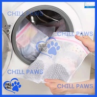 Washing Machines Durable Mesh Laundry Bags / Washing Bag With Zip Closure CHILL PAWS