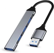 ECKDZMY Hub, 4-Port USB 3.0 Hub, USB Hub for Laptop Ultra-Slim Multi USB Splitter for Laptop, Xbox, Flash Drive, Console, HDD, Printer, Camera, Keyborad, Mouse, and etc