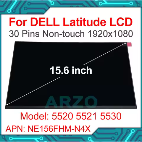 15.6 Inch Laptop LCD Display Screen 30pins NE156FHM-N4X For Dell Latitude 5520 5521 5530 1920x1080 I