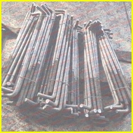 1SET 5/8 inches A307 4140 BI Anchor Bolt with nut and washer | L Bolt | Hook Bolt for Concrete Scre