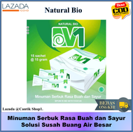 [Bisa Bayar Ditempat] Minuman Pelancar BAB Natural Bio V1 Isi 15 sachet - Minuman Serbuk Rasa Buah d