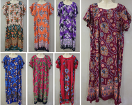 [L/XL] Baju Tidur Batik Indonesia Aladdin Daster SIKAK Soft Cotton Premium Quality Size Jumbo / Women Maxi Night Dress