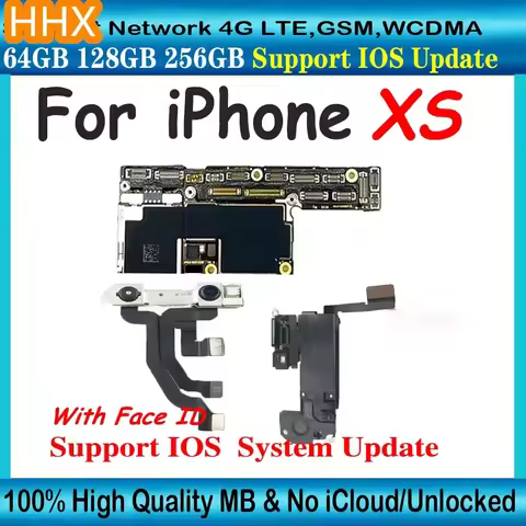 Unlocked For iPhone XS / X S 64gb/256gb Mainboard With FACE ID Full Chips Support IOS System Update 