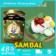 SAMBAL PENYET & SAMBAL NASI LEMAK IKAN BILIS by KERSANI SAMBAL 200G |READY TO EAT|100% HALAL|