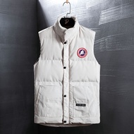 ของแท้ 2024 Canada Goose Goose Downเสื้อกั๊กผู้ชาย 2024 ฤดูใบไม้ร่วงและฤดูหนาวใหม่Warm Stand Collarเ