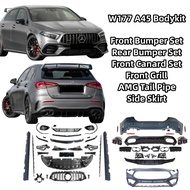 Mercedes A-Class W177 V177 Convert AMG A45s Bumper Bodykit Set