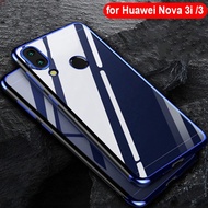 nova 3i Case for Huawei nova 3i Case Protective Bumper Cover Silicone Transparent Plating Soft TPU