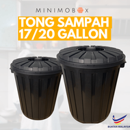 8/12/17/20 Gallon Tong Sampah/30/45/64/76 Litre Plastic Garbage Dustbin with cover/ Baldi/ Water Dru