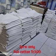 Sprei Hotel | Sprei Only polos putih Full Cotton Tc 300 Asli Katun