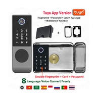 Outdoor Waterproof (Local voice services)Tuya Wifi/TTLOCK Smart Lock （Exquisite gifts）Double Side Fingerprint Digital Code IC Card TTLock App Electronic Gate Iron Door Lock