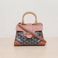 GOYARD SAIGON西貢Mini20金棕色PVC肩背包