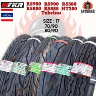 [SIZE 17 TUBELESS] Tayar FKR Tyre RS980/RS888/RS380/HT200/RS900/RS880 70/90-17 & 80/90-17