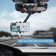 Flexible Car Cell Phone Holder 360 degree Rotating Rear View Mirror Clip Multifunctional Car Holder-
