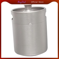 MagiDeal Stainless Steel Mini  Keg Growler Keg Bottle Home Making Wine for Camping, Hiking  Activiti