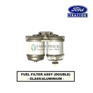 FUEL FILTER ASSY (DOUBLE) - ALUMINIUM&GLASS - FORD TRACTORS/F5000/F6600/F6610 [TRACTOR SPARE PARTS]