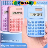 FKI Mini Pocket Calculator, Large LCD Display 8-Digit Scientific Calculator, Cartoon Silent 8-Digit 