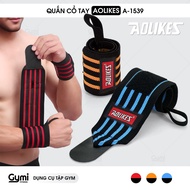 [1 Pair] Aolikes A-1539 Wrist Wrap - Length 60cm - Genuine Premium Gym Protective Wrap - AL1539