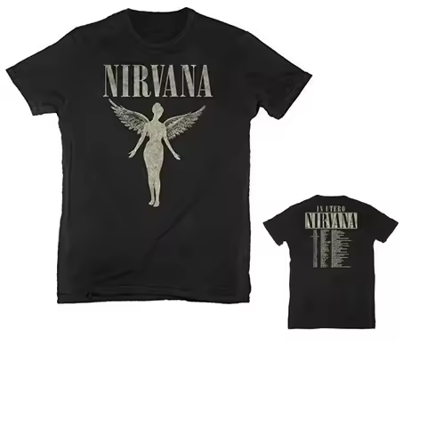 Nirvana in Utero Album Mens T-shirt Licensed High-end Luxury Is for Both Men and Women Top Y2k 2026 