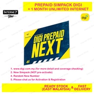 DIGI PREPAID NEXT UNLIMITED SIMCARD (30 Hari Tanpa Had) FREE SIMPACK @ maxis hotlink celcom xpax umo