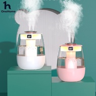 Pelembap Udara Large Capacity Dual Mist Air Humidifier Perlindungan Kering Panas Lampu UV Anti-Bakte