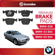 BREMBO Front Brake Pads (1 set) For BMW E38 740i, BMW X3 E83 3.5d, BMW X5'00 E53 3.0i,4.4i