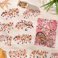 Journamm 20pcs PET Small Colored Lights Stickers Scrapbook Kits for Journaling Supplies Decoration J